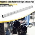 thumbnail image 2 of Unique Bargains 2pcs Straight 2.25" OD 30" Length DIY Custom Mandrel Exhaust Pipe 2.25 Inch Tube Pipe, 2 of 8