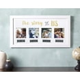 thumbnail image 4 of Kate & Milo ?The Story of Us? Wedding Collage Picture Frame, Our Love Story Keepsake, Engagement, Bridal Shower or Wedding Gift for Couple, White, 4 of 8