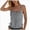 Y508-Grey, variant on Tankini Top for Women Twist Front Bandeau Swimsuit Tummy Control Bathing Suit Tops Only No Bottom (Y508-Mint Green,XXL)