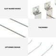 thumbnail image 3 of Slatwall Hook, Easy Installation Slat Wall Hanging Hook 20cm Wear Resistant Wide Application 50PCS Strong Load Bearing Aluminum Alloy  for Store, 3 of 7