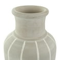 thumbnail image 6 of DecMode 15" Abstract Ombre Drip Blue Ceramic Vase with Gray and White Accents, 6 of 10