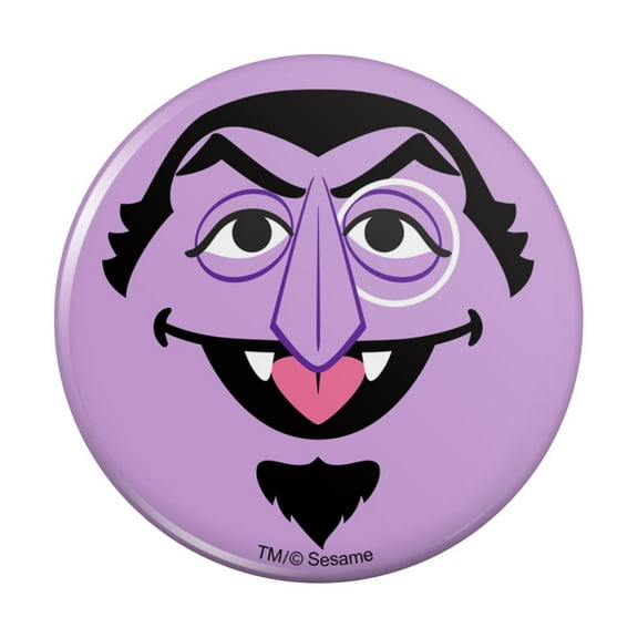 Sesame Street Count Face Pinback Button Pin