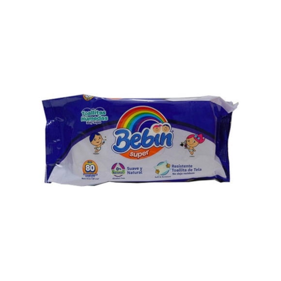 Pack de 18 Toallitas Húmedas Bebin Super 80 Piezas
