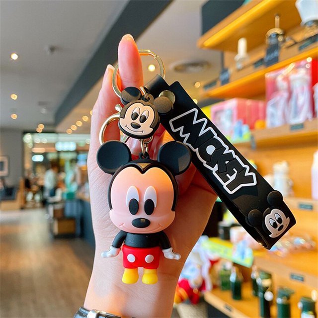 Anime Cartoon Disney Stitch Keychain Lilo & Stitch Cute Doll Keyring Fashion Couple Bag Ornament Key Chain Car Pendant Toys GiftChina Gong Bohan LED