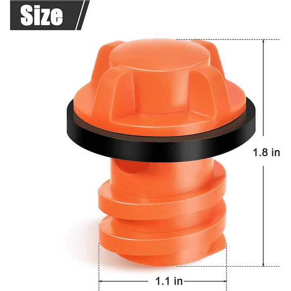 Cooler Drain Plugs Replacement Compatible with Most Rotomolded Coolers,Small Drain Plugs with Leak-Proof Design 2Pcs