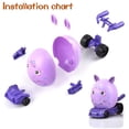 thumbnail image 2 of Juego De Huevos De Pascua Juguetes Huevos De Pascua Rellenos Con De Vehículos De Deformación Diy Mini Coche De Juguete Para Fiesta Temática De Pascua12 Piezas 2 Piezas Kearding FN005629-00, 2 of 6