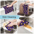 thumbnail image 2 of Yellow Polka Dot Pattern Dish Towels 6 Pack Kitchen Cleaning Dish Cloths Absorbent Reuseable Cleaning Cloths 11'' x 11'', 2 of 9