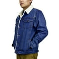 thumbnail image 4 of Victory Outfitters Men's Sherpa Lined Washed Denim Jacket - Med Blue - 3XLT, 4 of 4