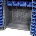 thumbnail image 6 of Global Industries Assembled Heavy-Duty Steel Bin Cabinet with 132 Blue Bins, 6 of 7