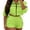 Green, variant on Telankuip Womens 2 Piece Workout Sets Long Sleeve Cropped Full Zipper Jacket and Drawstring Elastic Waist Jogger Shorts Lightweight Loose Comfy Tracksuit Casual Matching Outfits