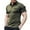 Vert, variante sur YDLCAFD Chemise Décontractée à Col Rabattu pour Hommes, Manches Courtes Raglan