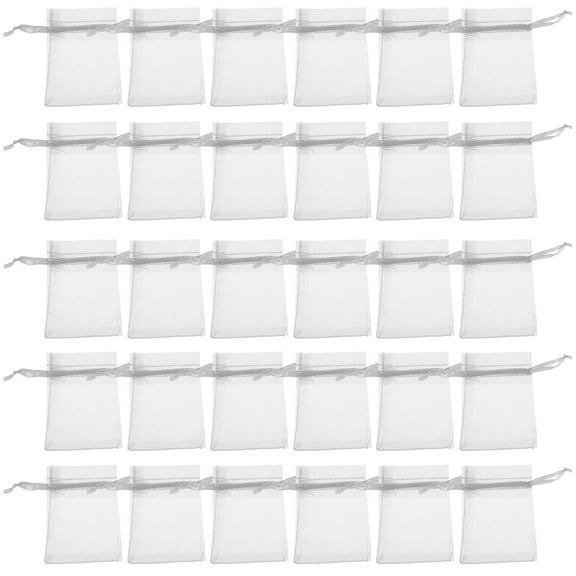 Bags for Packaging Organza Mesh Gauze Gift Earring Jewelry Drawstring Small Candy Fabric Travel 100 Pcs