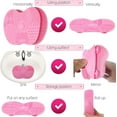 thumbnail image 4 of LLC Rose Silicone Brosse de Nettoyage Mat, 4 of 5