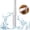 White, variant on Pumice Stone Toilet Bowl Cleaner with Long Handle, Replaceable Cleaning Stone, Hard Water Stain Remover for Toilets, Bathtubs, Grills, Pools, Sinks, Household Cleaning Tool