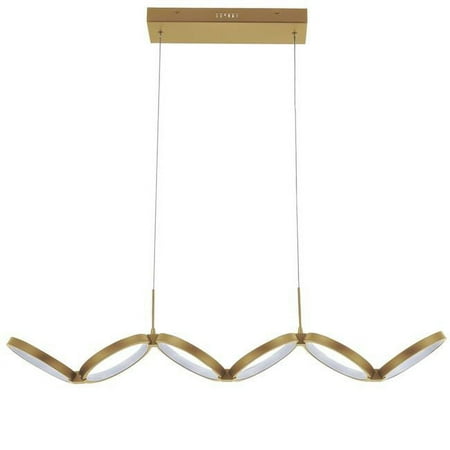 

50W Horizontal Pendant with Silicone Diffuser Aged Brass & White