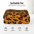 thumbnail image 6 of XMXT Throw Blankets, Fashion Animal Leopard Print Bed Blanket for Bedroom Sofa, 50 x 70 inches Yellow, 6 of 9