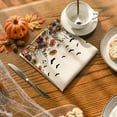 thumbnail image 6 of Sm:)e Ghost Bat Pumpkin Halloween Cloth Napkins Set of 6 Reusable Napkins, Washable Table Napkin for Holiday Party 18"x18", 6 of 8