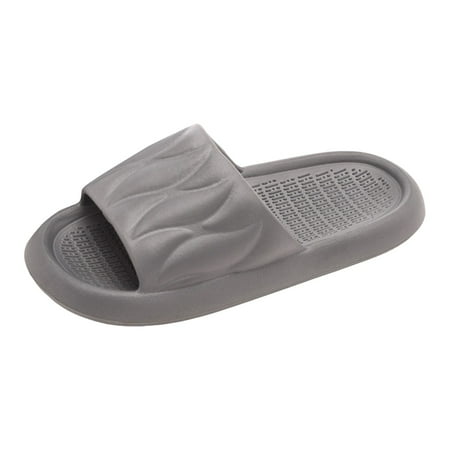 OJSFQUFP Womens Summer Slippers Men and Women Shoes Indoor and Outdoor Home Slippers Fashionable Lightweight Sandals Washable House Slippers Grey 40