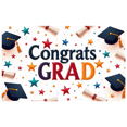 thumbnail image 1 of Graduation Party Supplies Congrats Grad Banner Backdrop Background with Balloons and Confetti Decorations for Graduation Ceremony Celebration Classroom Event, 1 of 4