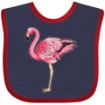 thumbnail image 3 of Inktastic Pink Flamingo Boys or Girls Baby Bib, 3 of 4