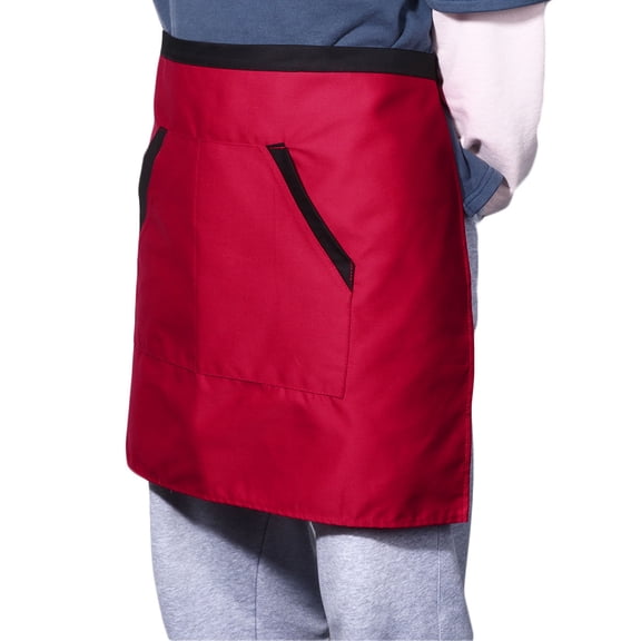 BESTYASH Server Apron with Pockets Unisex Design for Hotel Kitchen 1Pcs