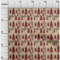 thumbnail image 1 of oneOone Viscose Jersey Light Brown Fabric Merry Christmas Sewing Fabric By The Yard Printed Diy Clothing Sewing Supplies 60 Inch Wide, 1 of 5