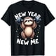 thumbnail image 1 of New Year New Me Funny Fitness Fitness Workout Gym - Camiseta para pérdida de peso, 1 of 2