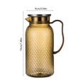 thumbnail image 3 of hulanddfd 1L Drink Dispenser for Parties, 34oz Clear Plastic Water Pitcher with Stainless Steel Lid for Cold Drinks Beverage Container for Juices Tea Soda and Lemonade, 3 of 6
