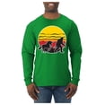 thumbnail image 2 of Wild Bobby Sunset Silhoutte Unicorn and Sasquatch Men Long Sleeve Shirt, 2 of 6