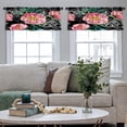 thumbnail image 5 of LALILO Kitchen Curtain Valance Purple Night Sky Sky Purple Rod Pocket Window Curtain 52"x 18" Set of 2, 5 of 7