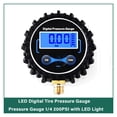 thumbnail image 2 of Pression Numérique des Pneus 1/4 1/8 200 PSI Gau, Rétroéclairage LCD LED Pression Numérique des Pneus Gau pour Testeur de Pression de Voiture, Réglable Numériquement, 2 of 8