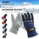 thumbnail image 4 of Qarigey 1 par de guantes de esquí gruesos de invierno, guantes de esquí de nieve portátiles, mitones de mantenimiento cálidos a prueba de guantes y mitones hombre rojo, 4 of 6