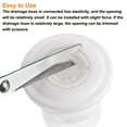 thumbnail image 5 of Drain Pipe Seal Ring, Anti-Odor Floor Drain Plug Sewer Pipe Seal Ring for 70-75mm Drainage Pipes, White, 5 of 6