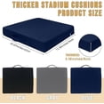 thumbnail image 3 of Stadium Seat Cushion, Portable with Handle High-Density Foam Bleacher Cushions for Indoor Outdoor Sports Events, Camping Waterproof Chair Pad, Work Knee Mat, 3 of 7
