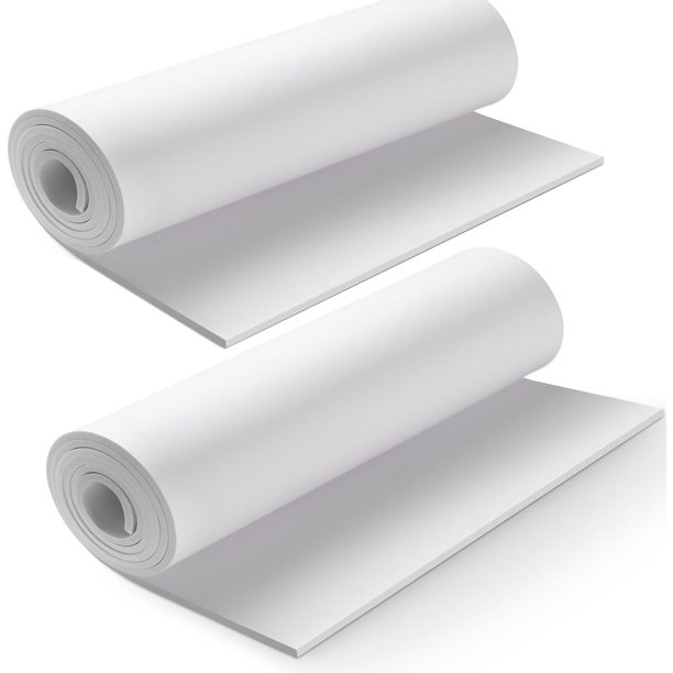Rollo de Hojas de Espuma Negra, Hoja de Espuma EVA Grande Premium para Cosplay, 13,9" x 59", 5 mm de Grosor, Densidad 86 kg/m3 para Disfraces de Cosplay, Manualidades, Proyectos de Bricolaje por MEARC