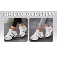 thumbnail image 4 of Hidden Wedge High Top Fashion Sneakers for Women Comfort Mesh Air Cushion Heeled Casual Fall Dad Walking Shoes, 4 of 8