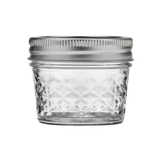 Zubebe 6 Pcs 9.5 Oz Small Glass Jar with Screw Lid Clear Round