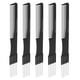 thumbnail image 5 of 10 peines de carbono con puntas de metal para peluquería, color negro, 5 of 15