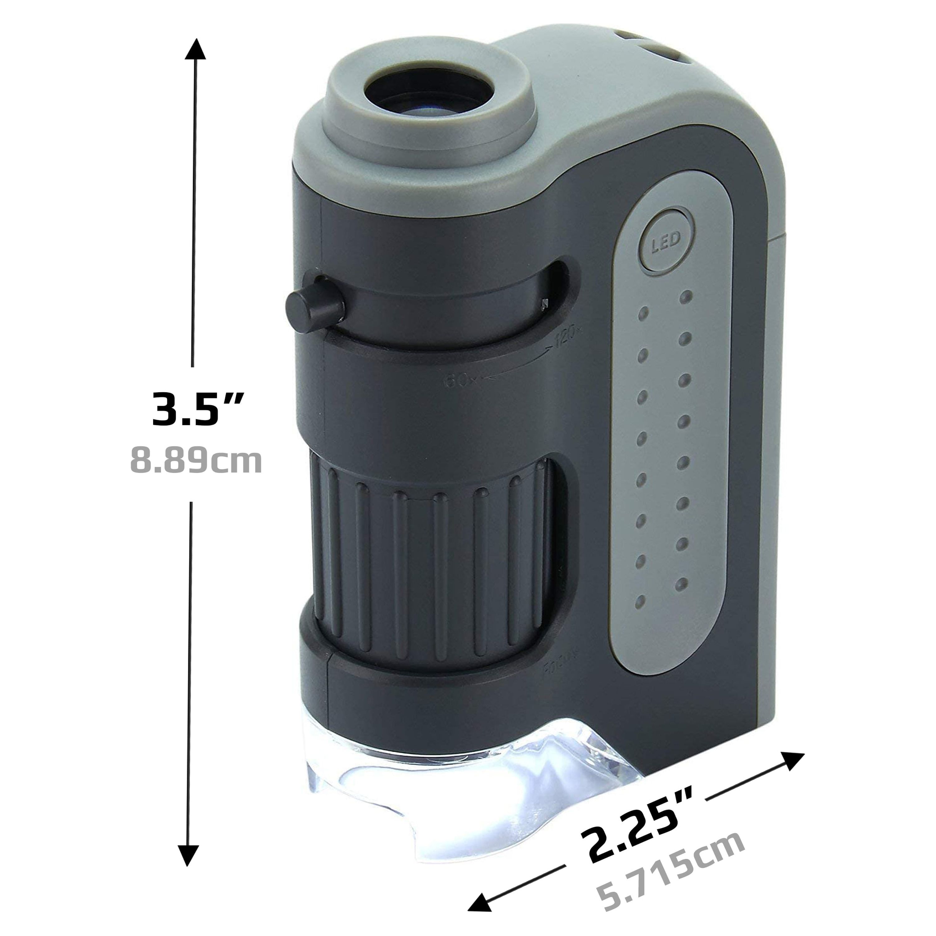 Carson MicroBrite™ Plus 60x - 120x LED Lighted Portable Pocket Microscope for Kids & Adults - image 6 of 9