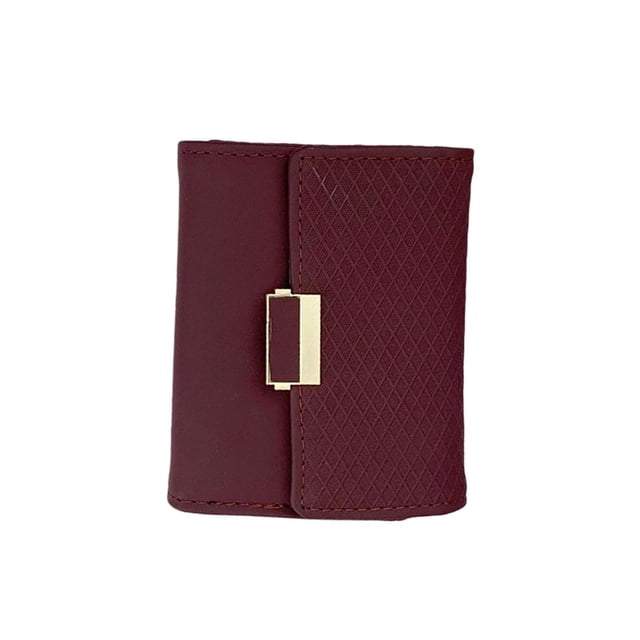 Cartera delgada para mujer BLESIY Conveniencia informal Organizador portátil Gran capacidad Rojo