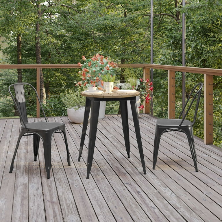 Round resin outdoor dining table sale