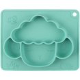 thumbnail image 1 of Silicone Divided Toddler Plates - Fun Lamb Shape Plate With Built-in Placemat For Toddlers, 1 of 4