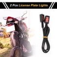 thumbnail image 2 of Unique Bargains 2 Pcs License Plate Light 12V Led Tag Lamp for Motorcycle Waterproof,Rainproof Red License Plate Light, 2 of 7