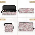 thumbnail image 5 of Hair Tool Organizer Bag with Heat Resistant Mat Removable Travel Storage Case for Hot Air Brushes Curling Irons Delicate White Lace Floral Pattern, 5 of 8