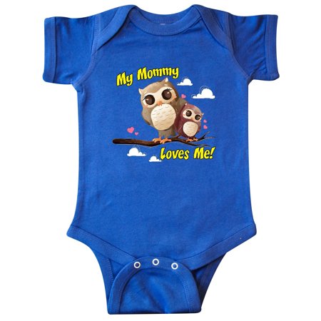

Inktastic My Mommy Loves Me Owl Gift Baby Boy or Baby Girl Bodysuit