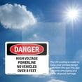 thumbnail image 6 of High Voltage Powerline No Vehicles Over 8 Feet OSHA Danger Aluminum Sign 10 Inch x 7 Inch - 10 Pack, 6 of 8