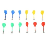 12Pcs Magnetic Darts Plastic Replacement Darts for Magnet Dartboard Kids Adults Target Game Toys Red Green Blue Yellow