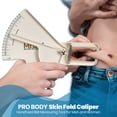 thumbnail image 2 of Pro Skinfold Caliper and Body Measurement Tape - Precision Body Fat Tool Plus BMI Chart - Accurately Measure and Gauge Body Fat Help Track Weight Loss, Achieve Fitness Goals for Men and Women, White, 2 of 9