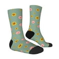 thumbnail image 4 of Yiaed Pig Face With Sunflower Print Great elasticity Crew Socks Sports socks for Men and Women, 4 of 5