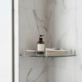 thumbnail image 2 of Repisa Esquinera Para Baño De Vidrio Acero Inoxidable Hi307 Plateado, 2 of 3